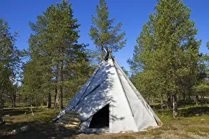 Sami tent, Lapland, Finland