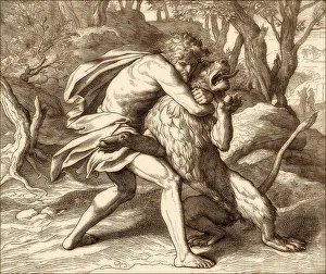 Samson Slaying the Lion, Old Testament