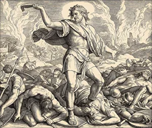Samson Slays a Thousand Men with the Jawbone of a Donkey