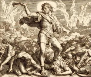 Samson Slays a Thousand Men with the Jawbone of a Donkey