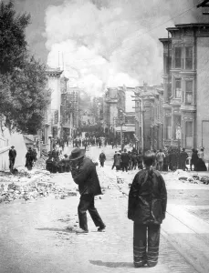 Category Historic Photos EN Prints: The San Francisco earthquake of 1906 was a major earthquake that struck San Francisco