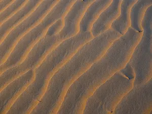 Sand dunes, evening light, patterns