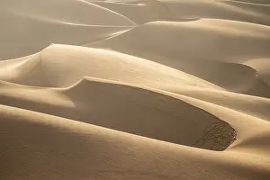 Sand dunes in morning light, sea of dunes