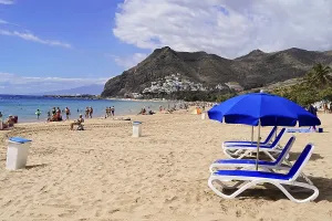 Sandy beach beach Playa de Las Teresitas