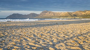 Category Mountain Landscapes Prints: Sandy beach beach Playa Sa Canova in Son Serra de Marina