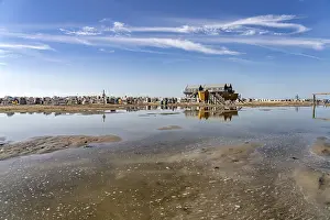 Sandy beach beach at Sankt Peter-Ording