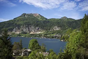 Framed Print : Sankt Gilgen am Wolfgangsee with zwoelferhorn