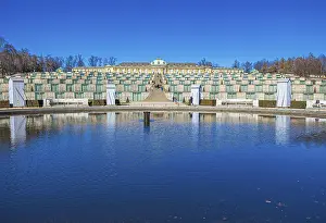 Sanssouci Palace in Sanssouci Palace Park in Potsdam
