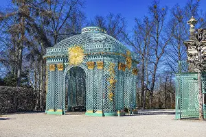 Sanssouci Palace in Sanssouci Palace Park in Potsdam