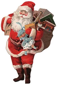 Santa Claus with a sack full of gifts