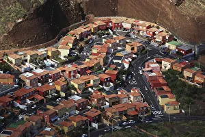 Santa Cruz de La Palma, view from Mirador Glorieta de la Concepcion to a housing estate of the city
