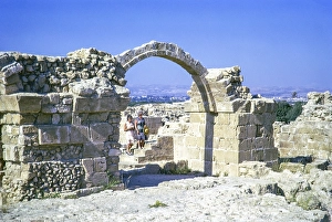 Saranda Castle medieval fortress in Paphos archaeological park, Paphos, Cyprus, Europe 1973, Europe