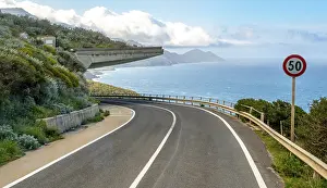 Sardinia, dreamlike coastal road by the sea