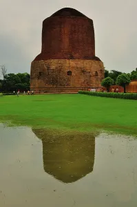Sarnath Stupa Varanasi Uttar Pradesh India Asia