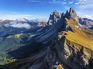 The Sas Rigais and Furchetta peaks of the Odle Group