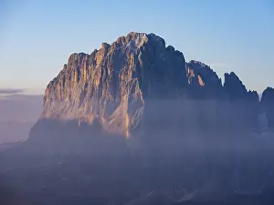 Sassolungo in the first sunlight