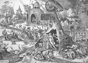 Satirical copper engraving on the vices of lust