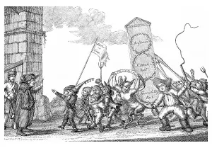Satirical copperplate from the Xenienschelte