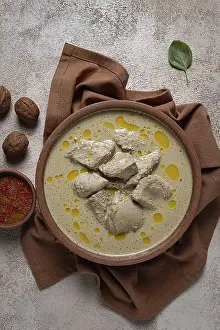 Satsivi, chicken in walnut sauce Baghe
