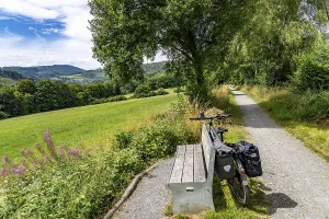 Sauerlandring cycle path, an 84 km long circular cycle path between the towns of Finnentrop