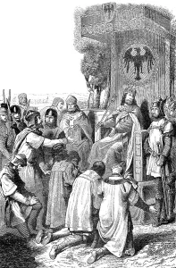 Saxon noblemen together with Henry IV