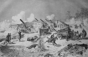 Saxon siege battery, 24-pounder