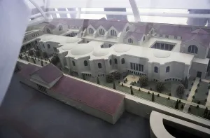 Scale replica of the Antonine Baths of Antoninus Pius, in Carthage, Tunis, Tunisia, 1998, Africa