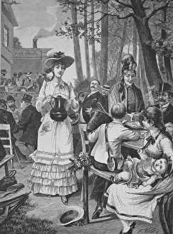 Scene in the Berlin Coffee Garden