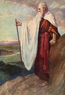Scene from the biblical story, The Death of Moses