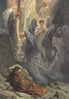 Scene from the biblical story, Jacob's dream