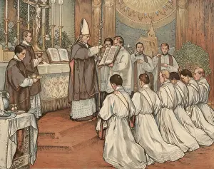 Scene from the biblical story, ordination