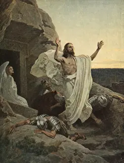 Scene from the biblical story, The Resurrection of Jesus Christ
