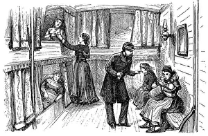 Scene on an English emigrant ship