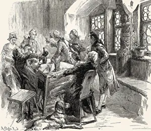 Scene from ERGO BIBAMUS!, a poem by Johann Wolfgang von Goethe