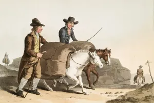 Scene from everyday life in England around 1810