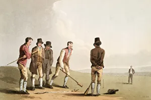 Scene from everyday life in England around 1810