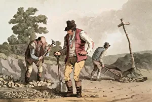 Scene from everyday life in England around 1810