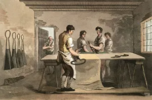 Scene from everyday life in England around 1810