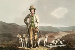 Scene from everyday life in England around 1810