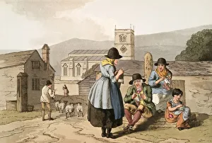 Scene from everyday life in England around 1810