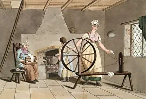 Scene from everyday life in England around 1810