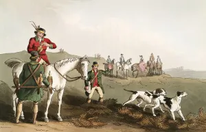 Scene from everyday life in England around 1810