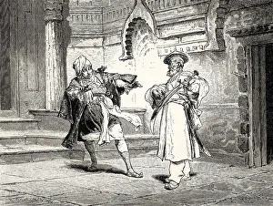 Scene from LEGEND, Legende, a ballad by Johann Wolfgang von Goethe