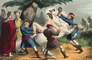 Scene from Mazeppa, a narrative poem written by Lord Byron in 1819