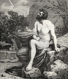 Scene from PROMETHEUS, a poem by Johann Wolfgang von Goethe