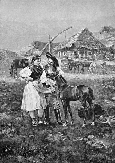 Scene from the Puszta, Hungary