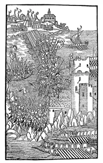 Scene from the siege of Rhodes