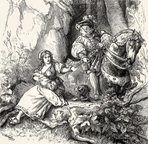 Scene from SIR CURT'S WEDDING-JOURNEY