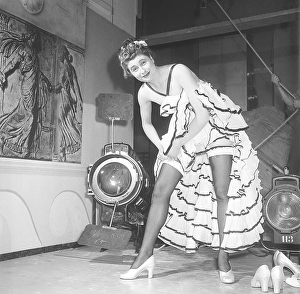 Behind the scenes at the theater in the 1950s