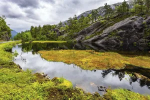 Scenic landscape in Western Norway